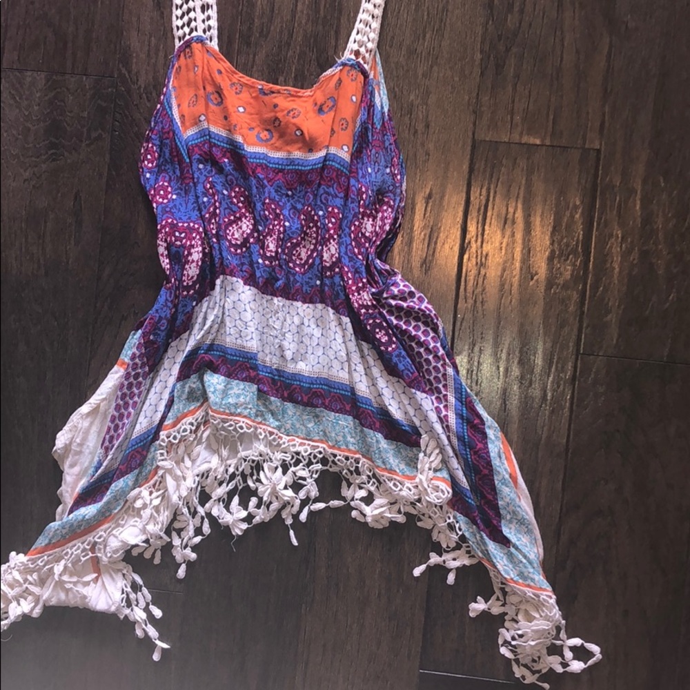 Surf Gypsy Cover up Tank Multi Color Size S